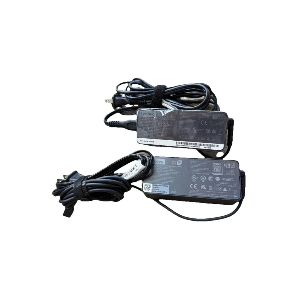 (2) Lenovo ADLX65YCC2D & ADLX65YCC2A 65W USB Type-C Laptop Charger Bundle OEM